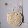Borsa a tracolla rotonda in paglia da donna ATREND