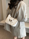 Borsa a tracolla vintage con fiocco in pelle PU da donna ATREND