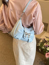 Borsa a tracolla vintage con fiocco in pelle PU da donna ATREND