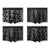 Boxer casual 4 pezzi confortevoli con stampa grafica da uomo ATREND