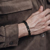 Braccialetto casual a catena con maglie quadrate in acciaio inossidabile da uomo ATREND
