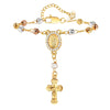 Braccialetto con rosario a croce da donna ATREND