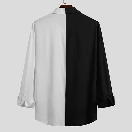 Camicia casual bicolore da uomo - camicia ATREND