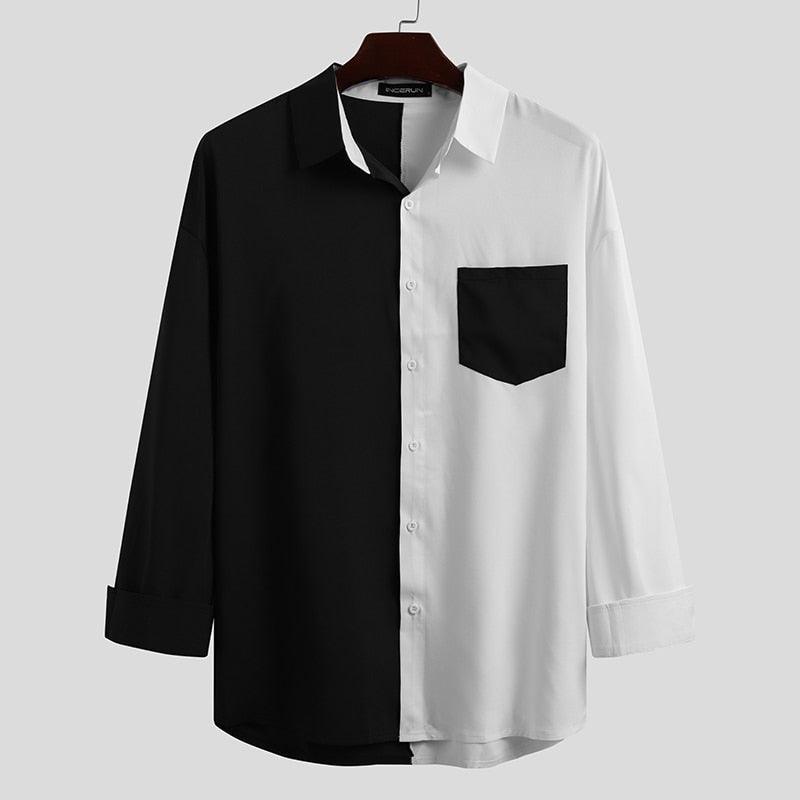 Camicia casual bicolore da uomo - camicia ATREND