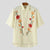 Camicia casual con stampa floreale a mezze maniche da uomo ATREND