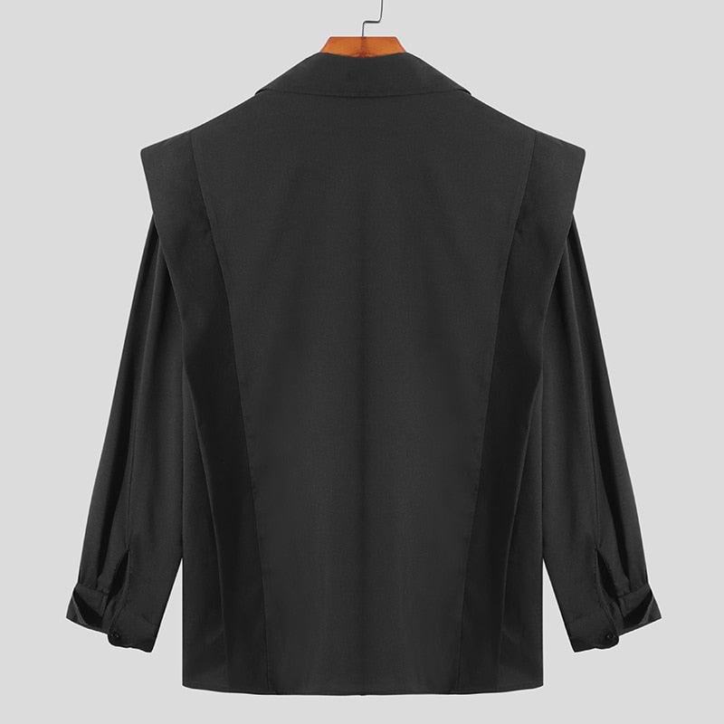 Camicia casual drappeggiata da uomo - camicia ATREND