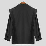 Camicia casual drappeggiata da uomo - camicia ATREND