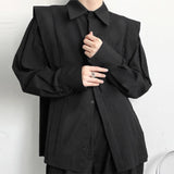 Camicia casual drappeggiata da uomo - camicia ATREND