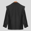 Camicia casual drappeggiata da uomo ATREND