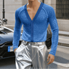 Camicia casual trasparente da uomo ATREND