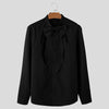 Camicia con chiusura a fiocco frontale da uomo ATREND