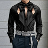 Camicia con chiusura a fiocco frontale da uomo ATREND