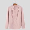 Camicia con chiusura a fiocco frontale da uomo ATREND