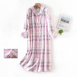 Camicia da notte lunga in cotone da donna - Camicia da donna ATREND