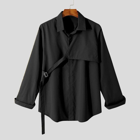 Camicia irregolare monopetto da uomo - camicia ATREND