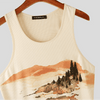 Canottiera casual con stampa grafica da uomo ATREND