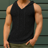 Canottiera patchwork con cappuccio e pizzo da uomo ATREND