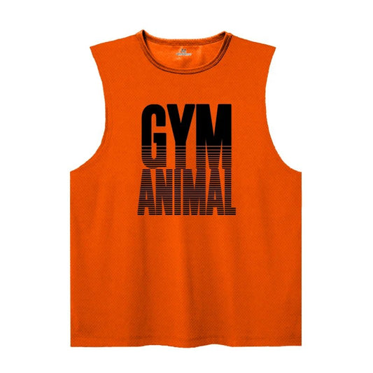 Canottiera sportiva casual con lettere da uomo ATREND