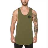 Canottiera sportiva casual con logo da uomo ATREND