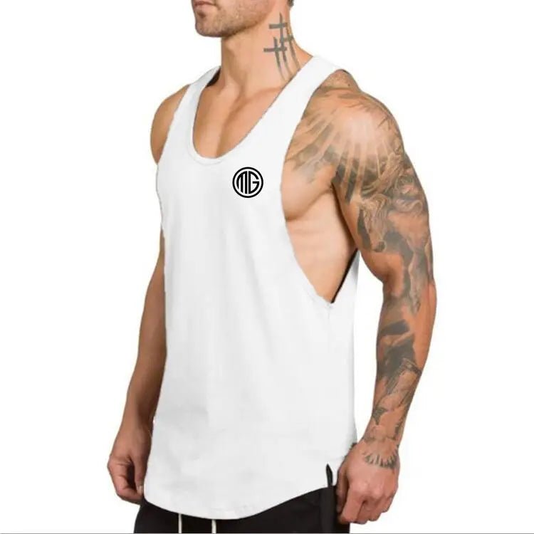 Canottiera sportiva casual con logo da uomo ATREND