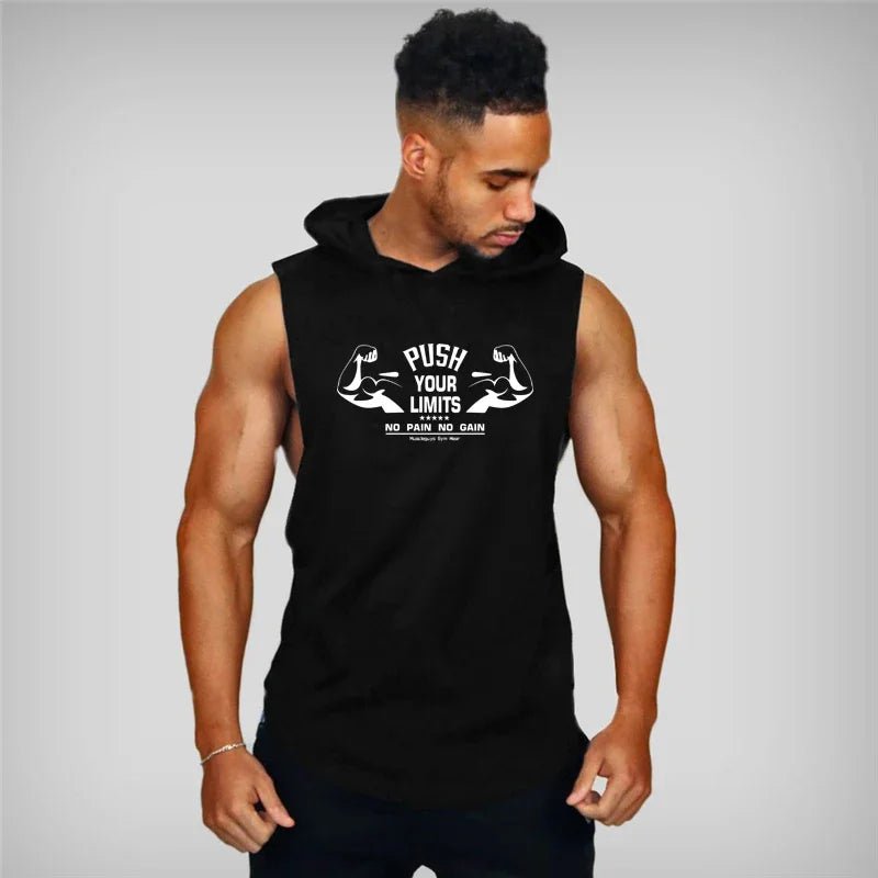 Canottiera sportiva con cappuccio da uomo ATREND