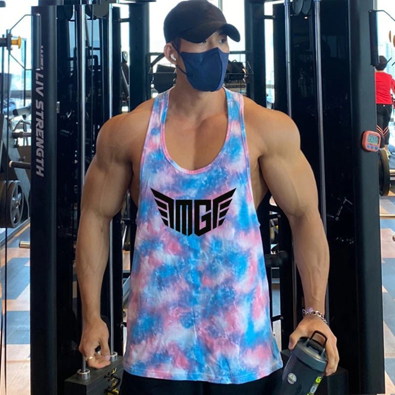 Canottiera sportiva mimetica da uomo ATREND