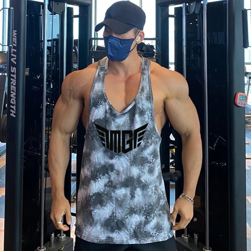 Canottiera sportiva mimetica da uomo ATREND