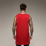 Canottiera sportiva oversize senza maniche da uomo - Canottiera sportiva ATREND