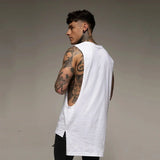 Canottiera sportiva oversize senza maniche da uomo - Canottiera sportiva ATREND