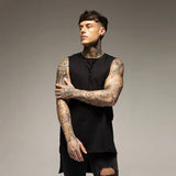 Canottiera sportiva oversize senza maniche da uomo - Canottiera sportiva ATREND