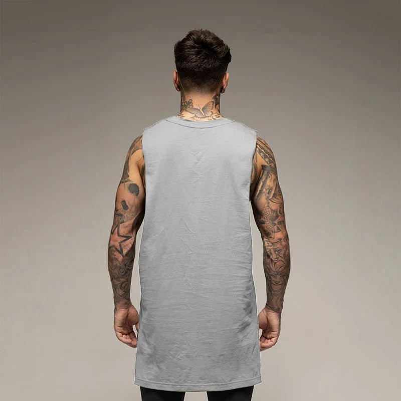 Canottiera sportiva oversize senza maniche da uomo - Canottiera sportiva ATREND