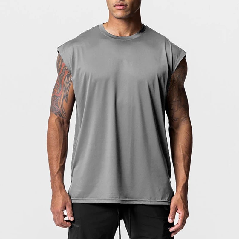 Canottiera sportiva oversize senza maniche da uomo ATREND