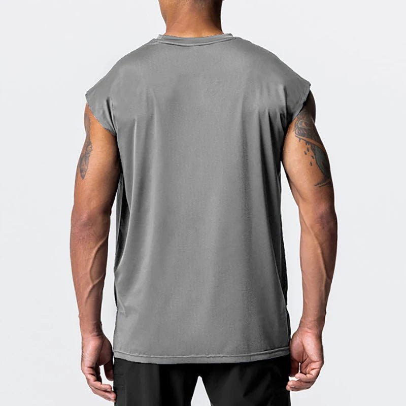 Canottiera sportiva oversize senza maniche da uomo ATREND