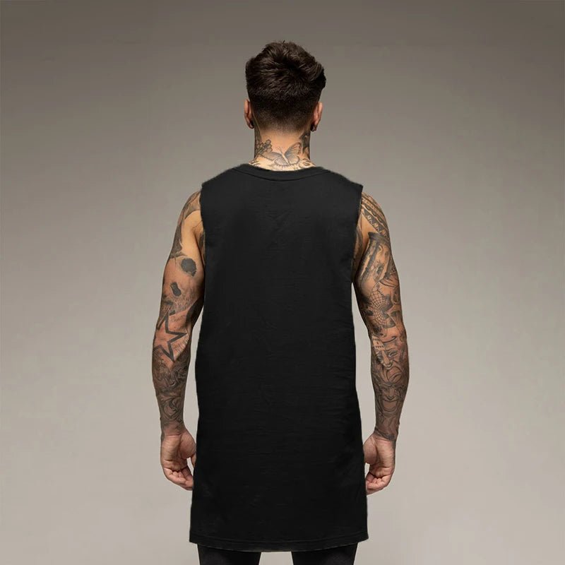 Canottiera sportiva oversize senza maniche da uomo - Canottiera sportiva ATREND