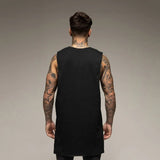 Canottiera sportiva oversize senza maniche da uomo - Canottiera sportiva ATREND