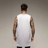 Canottiera sportiva oversize senza maniche da uomo - Canottiera sportiva ATREND