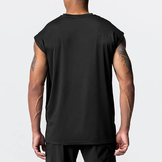 Canottiera sportiva oversize senza maniche da uomo ATREND