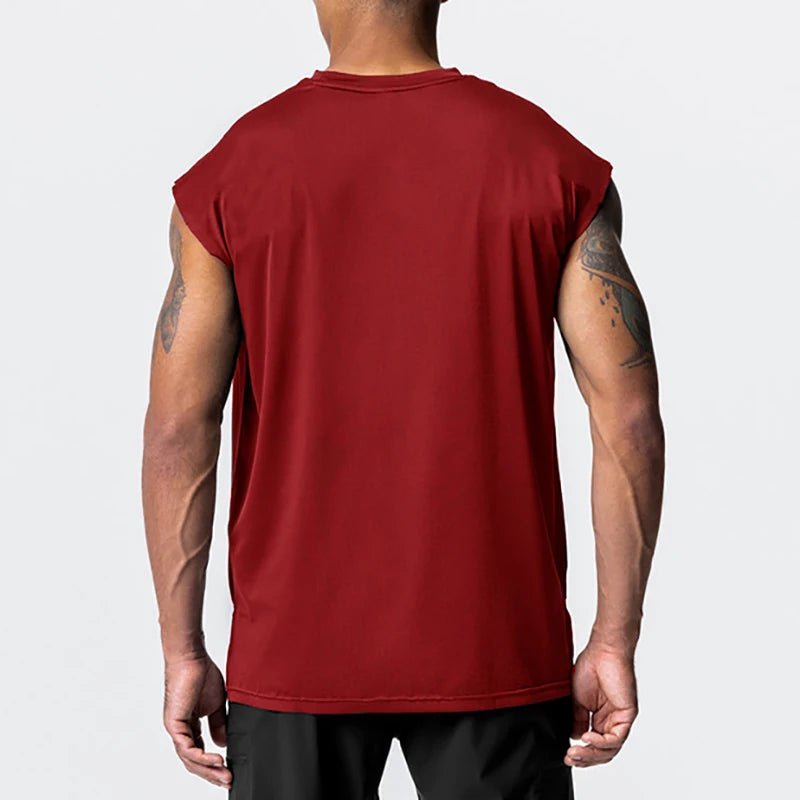 Canottiera sportiva oversize senza maniche da uomo ATREND