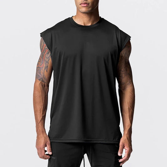 Canottiera sportiva oversize senza maniche da uomo ATREND