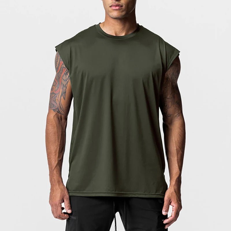 Canottiera sportiva oversize senza maniche da uomo ATREND