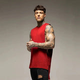 Canottiera sportiva oversize senza maniche da uomo - Canottiera sportiva ATREND
