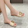 Ciabatte casual outdoor con fibbie dorate da donna ATREND