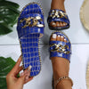 Ciabatte outdoor in pelle PU e fascia con catena da donna ATREND