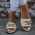 Ciabatte outdoor in pelle PU e fascia con catena da donna ATREND