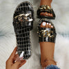 Ciabatte outdoor in pelle PU e fascia con catena da donna ATREND