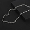 Collana a catena con clavicola stile hip - hop in acciaio da uomo ATREND