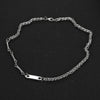 Collana a catena con clavicola stile hip - hop in acciaio da uomo ATREND