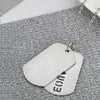 Collana casual con medaglia bicolor in acciaio da uomo ATREND