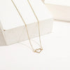 Collana casual con pendente a forma di cuore con brillantini da donna ATREND