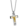 Collana classica con ciondolo a forma di croce in acciaio da uomo ATREND